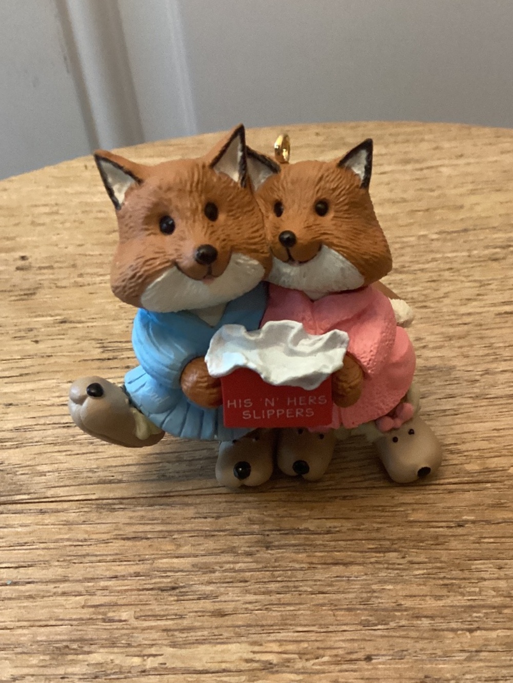 Vintage Mom and Dad Hallmark Keepsake Ornament 1993 Handcrafted
